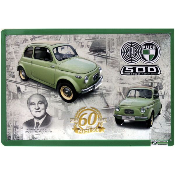 Blechschild Motiv Puch 500